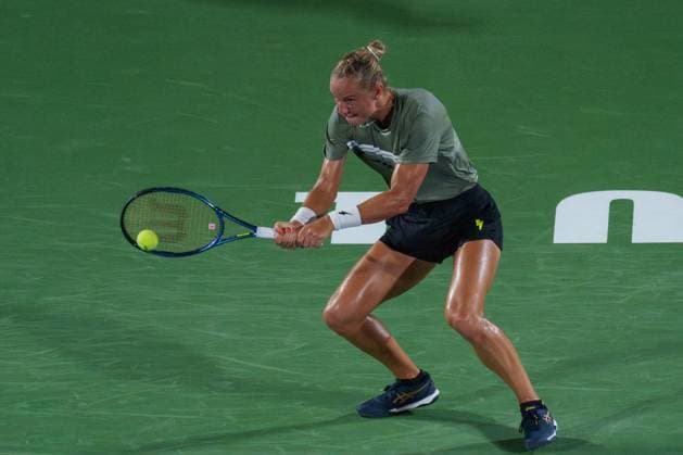 2024 WTA, Tennis Damen tennis Hana Bank Korea Open SEOUL, SOUTH KOREA, SEP 16: Arantxa Rus (NETHERLANDS) during WTA Tour tennis Hana Bank Korea Open Singles Round of 32 at the Seoul Olympic Park Tennis Center in Seoul, South Korea, on September 16, 2024. Seoul the Seoul Olympic Park Tennis Ce South Korea 8110_280277 Copyright: xStevexChoxKyewoong PentaxPressx