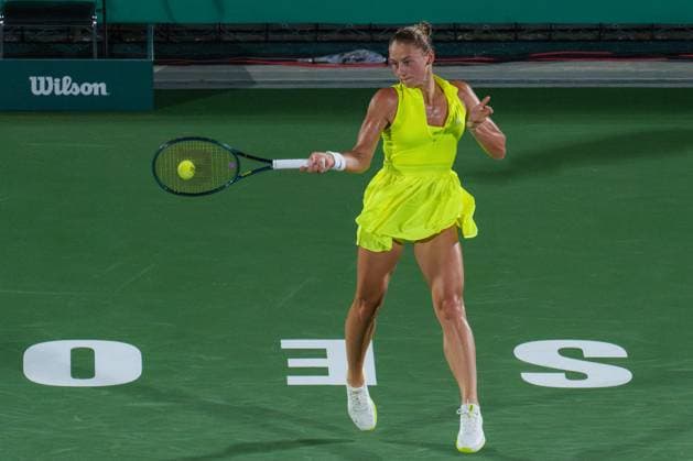 2024 WTA, Tennis Damen tennis Hana Bank Korea Open SEOUL, SOUTH KOREA, SEP 16: Marta Kostyuk (UKRAINE) during WTA Tour tennis Hana Bank Korea Open Singles Round of 32 at the Seoul Olympic Park Tennis Center in Seoul, South Korea, on September 16, 2024. Seoul the Seoul Olympic Park Tennis Ce South Korea 8110_280289 Copyright: xStevexChoxKyewoong PentaxPressx