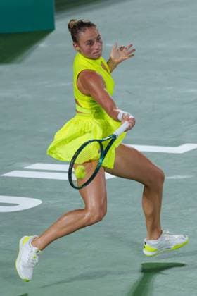 2024 WTA, Tennis Damen tennis Hana Bank Korea Open SEOUL, SOUTH KOREA, SEP 16: Marta Kostyuk (UKRAINE) during WTA Tour tennis Hana Bank Korea Open Singles Round of 32 at the Seoul Olympic Park Tennis Center in Seoul, South Korea, on September 16, 2024. Seoul the Seoul Olympic Park Tennis Ce South Korea 8110_280297 Copyright: xStevexChoxKyewoong PentaxPressx