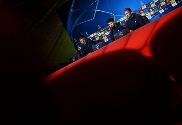 Dinamo Zagreb press conference, PK, Pressekonferenz Dinamo Zagreb Head Coach Sergej Jakirovic and Bruno Petkovic speak at Dinamo Zagreb press conference ahed UEFA Champions League match against FC Bayern Munchen at Allianz Arena in Munich, Germany, September 14, 2024.  MarkoxLukunic PIXSELL