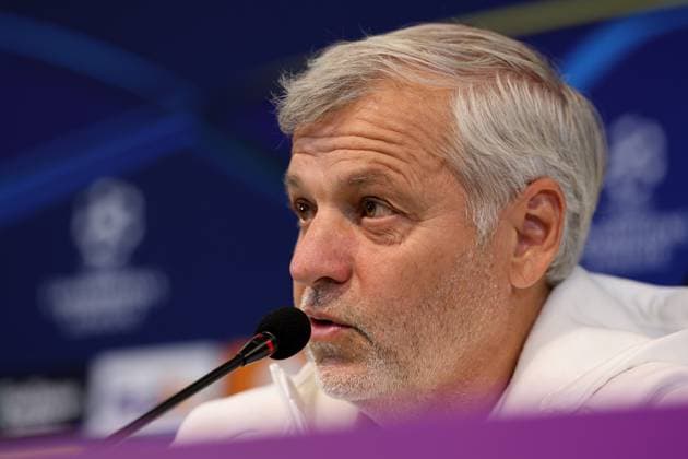 Ligue des Champions PHOTOPQR VOIX DU NORD FLORENT MOREAU ; 16 09 2024 ; Lisbonne, le 16 09 2024. Estadio Jose-Avalade. Bruno GENESIO lors de la conference de presse a la veille du match de Ligue des Champions entre le LOSC et le Sporting Clube de Portugal. PHOTO FLORENT MOREAU LA VOIX DU NORD press conference, PK, Pressekonferenz on the eve of their UEFA Champions League football match against Sporting CP at the Jose Alvalade stadium in Lisbon on September 16, 2024. PORTUGAL France  Copyright: xPHOTOPQR VOIXxDUxNORD MAXPPPxFLORENTxMOREAUx 20240916VDN4027 20240916VDN4027