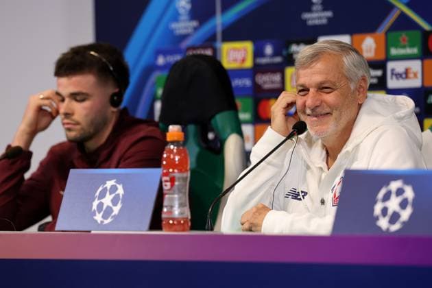 Football, CL, Lille OSC, Press conference