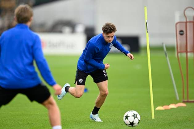 Club Brugge v Borussia Dortmund - UEFA Champions League MD -1 WESTKAPELLE, BELGIUM - SEPTEMBER 17 : De Cuyper Maxim midfielder of Club Brugge pictured during a training session prior to the UEFA Champions League - League phase matchday 1 between Club Brugge and Borussia Dortmund at the Club Brugge training centre on September 17, 2024 in Westkapelle, Belgium , 17 09 2024 Westkapelle Belgium  Copyright: xNicoxVereeckenx