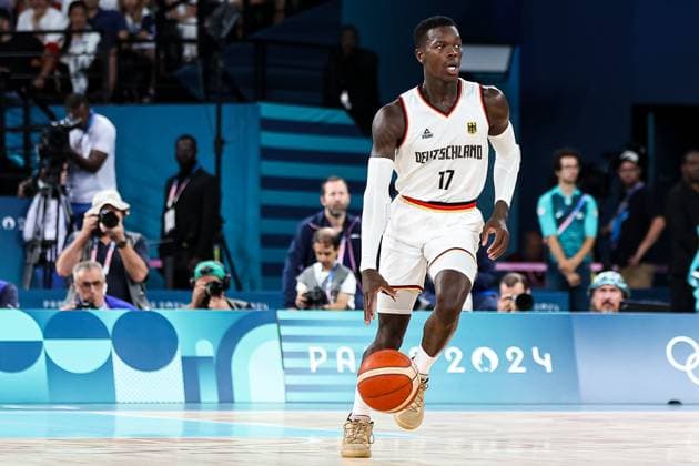 FRA, Olympic Games Paris 2024, Germany GER vs. Serbia GER , Basketball Men 3rd place match, 10 08 2024 Dennis Schroeder Germany, 17 FRA, Olympic Games Paris 2024, Germany GER vs. Serbia GER , Basketball Men 3rd place match, 10 08 2024 Paris Copyright: xEibner-Pressefoto RogerxBuerkex EP_RBE