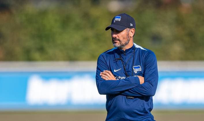 Football, Men, Season 2024 2025, 2 Bundesliga, Hertha BSC, Training, Coach Cristian Fiel Hertha BSC , 17 09 2024, Copyright: xMatthiasxKochx