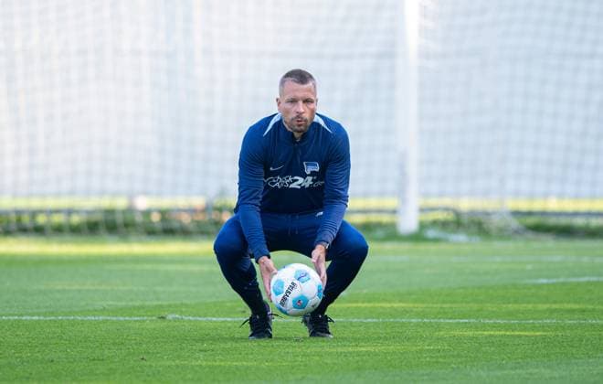 Football, Men, Season 2024 2025, 2 Bundesliga, Hertha BSC, Training, Co Coach Patrick Ebert, 17 09 2024, Copyright: xMatthiasxKochx