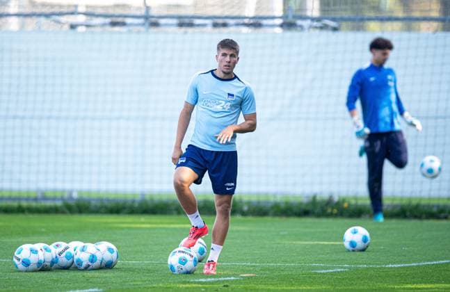 Football, Men, Season 2024 2025, 2 Bundesliga, Hertha BSC, Training, Gustav Christensen Hertha BSC , 17 09 2024, Copyright: xMatthiasxKochx