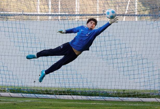 Burak Özkanli, Goalkeeper, Germany, Berlin, Sportpark, Football, Men, Season 2024 2025, 2 Bundesliga, Hertha BSC, Training