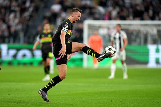 TURINE - Luuk de Jong of PSV Eindhoven during the UEFA Champions league match between Juventus FC and PSV Eindhoven at Allianz Stadium on Sept. 17, 2024 in Turin, Italy. ANP TOBIAS KLEUVER UEFA Champions League 2024 25 xVIxANPxSportx xxANPxIVx 508708939 originalFilename: 508708939.jpg