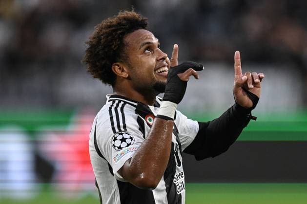 Db Torino 17 09 2024 - Champions League Juventus-Psv Eindhoven foto Daniele Buffa Image nella foto: esultanza gol Weston McKennie 