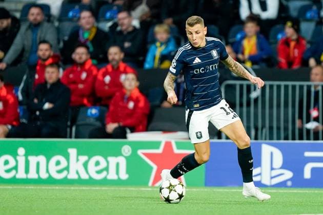 Bern, Switzerland, September 17th 2024: Lucas Digne (12 Aston Villa) controls the ball during the UEFA Champions League football match between Young Boys and Aston Villa at Wankdorf Stadion in Bern, Switzerland. (Daniela Porcelli SPP) Copyright: xDanielaxPorcellix xSPPx spp-en-DaPoSp-20240917-_DP17324