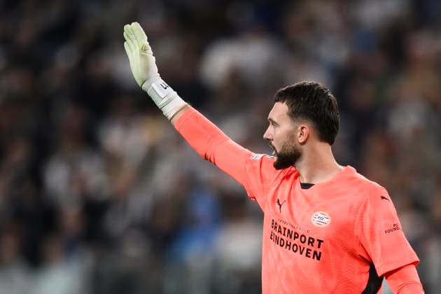 Juventus FC v PSV Eindhoven - UEFA Champions League Joel Drommel of PSV Eindhoven gestures during the UEFA Champions League football match between Juventus FC and PSV Eindhoven. Turin Italy Copyright: xNicolòxCampox