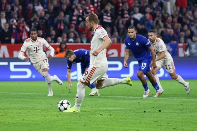 Soccer UEFA Champions League Matchday 1 FC Bayern Munich Dinamo Zagreb on 17 09 2024 at Allianz Arena in Munich Goal for 1 0 by Harry Kane Munich xMSx