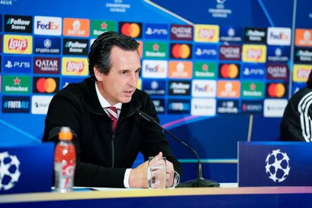 Bern, Switzerland, September 17th 2024: Head coach Unai Emery (Aston Villa) during the press conference, PK, Pressekonferenz after their victory during the UEFA Champions League football match between Young Boys and Aston Villa at Wankdorf Stadion in Bern, Switzerland. (Daniela Porcelli SPP) Copyright: xDanielaxPorcellix xSPPx spp-en-DaPoSp-20240917-_DP29865