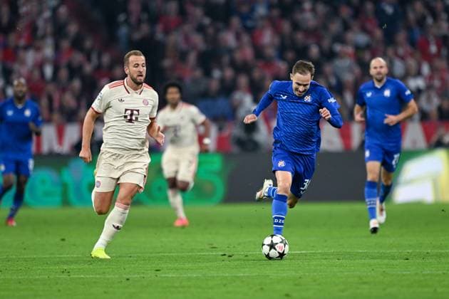 17 09 2024, Football, Champions League, Matchday 1, Season 2024 2025, FC Bayern Munich Dinamo Zagreb, Harry Kane FC Bayern Munich , Marko Rog Dinamo Zagreb , xRHR PHOTO TKx Copyright: RHR-FOTOx RHR-FOTO TK