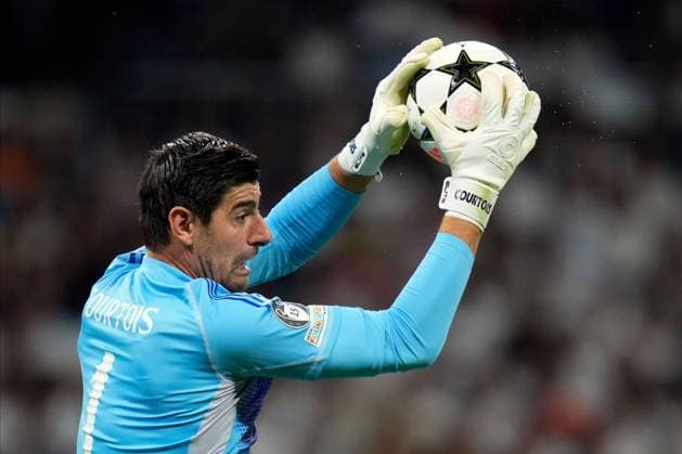 Thibaut Courtois of Real Madrid CF Real Madrid v VFL Stuttgart, UEFA Champios League match, date 1. Football, Santiago Bernabeu Stadium, Madrid, Spain - 17 Sep 2024 Editorial use only  Copyright: xPressinphoto Shutterstockx 14725266k