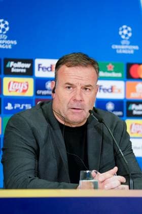 Bern, Switzerland, September 17th 2024: Head coach Patrick Rahmen of Young Boys during the press conference, PK, Pressekonferenz after their loss during the UEFA Champions League football match between Young Boys and Aston Villa at Wankdorf Stadion in Bern, Switzerland. (Daniela Porcelli SPP) Copyright: xDanielaxPorcellix xSPPx spp-en-DaPoSp-20240917-_DP29915