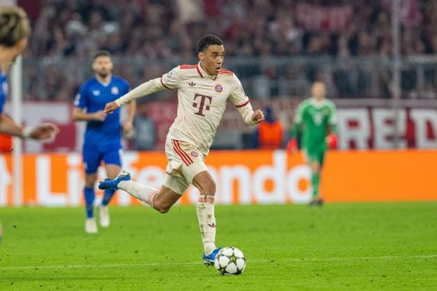 Jamal Musiala 42 FC Bayern Muenchen , FC Bayern Muenchen vs GNK Dinamo Zagreb, Football, UEFA Champions League, 1 Matchday, 17 09 2024 DFB regulations prohibit any use of photographs as image sequences and or quasi video Muenchen Bayern Germany Copyright: xkolbert-press UlrichxGamelx