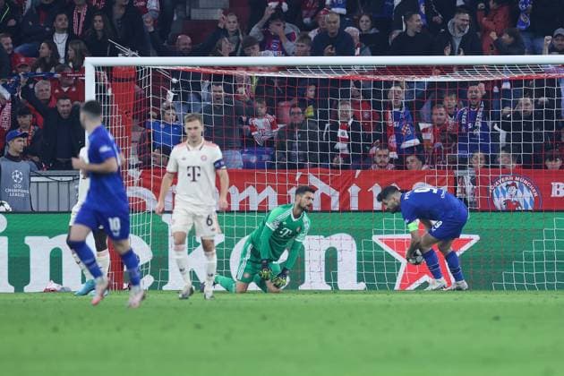 Soccer UEFA Champions League Matchday 1 FC Bayern Munich Dinamo Zagreb on 17 09 2024 at Allianz Arena in Munich Goal for 3 1 by Bruno Petkovic Zagreb xMSx