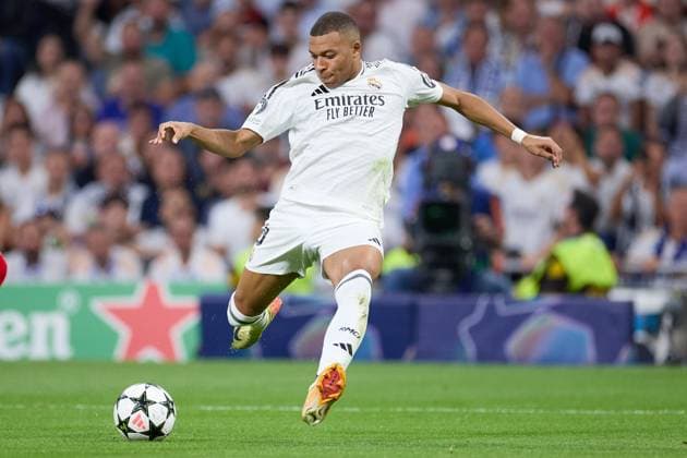 Kylian Mbappe of Real Madrid CF in action during the UEFA Champions League match between Real Madrid v VFB Stuttgart at Santiago Bernabeu on September 17, 2024 in Madrid (Photo by: LGM) FOOTBALL : Real Madrid vs VFB Stuttgart - UEFA Ligue des Champions - 17 09 2024 LGM Panoramic 