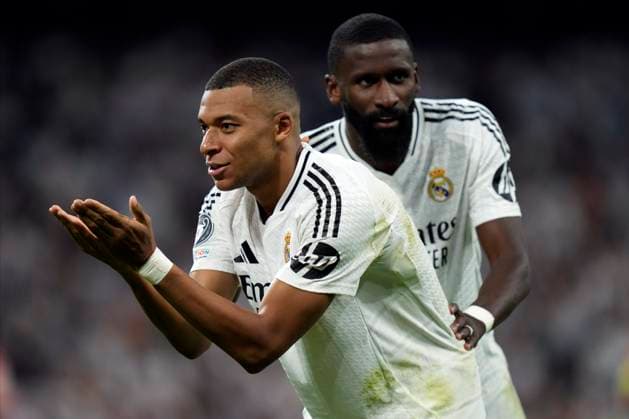 ESP: Real Madrid and VfB Stuttgart. UEFA Champions League. Date 1 Kylian Mbappe of Real Madrid CF celebrates after scoring goal during the UEFA Champions League match between Real Madrid and VfB Stuttgart played at Santiago Bernabeu Stadium on September 17, 2024 in Madrid, Spain. kpng Copyright: xJuanxPerezx xPRESSINPHOTOx PS_240917_RMA_STT_044