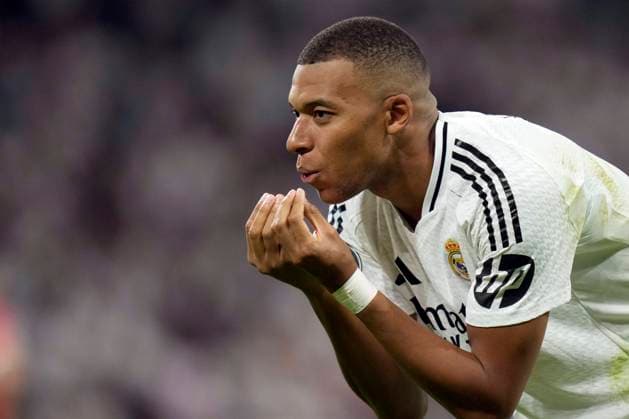 ESP: Real Madrid and VfB Stuttgart. UEFA Champions League. Date 1 Kylian Mbappe of Real Madrid CF celebrates after scoring goal during the UEFA Champions League match between Real Madrid and VfB Stuttgart played at Santiago Bernabeu Stadium on September 17, 2024 in Madrid, Spain. kpng Copyright: xJuanxPerezx xPRESSINPHOTOx PS_240917_RMA_STT_045