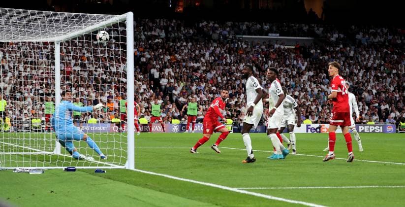 17 09 24 Real Madrid VfB Stuttgart Spain, Madrid, 17 09 2024, Football, UEFA Champions League, Real Madrid VfB Stuttgart Deniz Undav VfB Stuttgart Goal 1 1 Undav