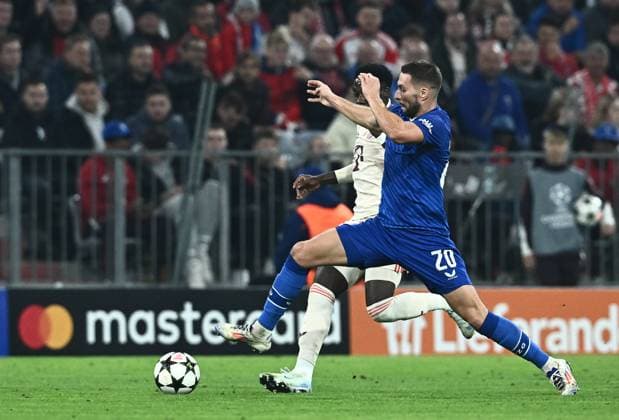 FC Bayern München v GNK Dinamo - UEFA Champions League 2024 25 League Phase MD1 MUNICH, GERMANY - SEPTEMBER 17: Marko Pjaca of Dinamo Zagreb in action during the UEFA Champions League 2024 25 League Phase MD1 match between FC Bayern München and GNK Dinamo at Football Arena Munich on September 17, 2024 in Munich, Germany.  MarkoxLukunic PIXSELL