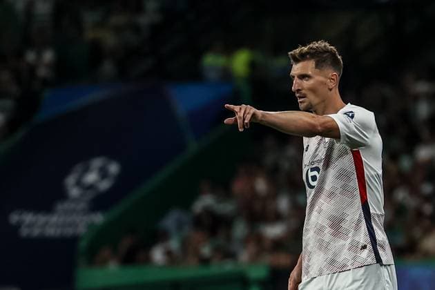 Lisbon, Portugal, September 17th, 2024: Thomas Meunier (12 Lille) in action during the UEFA Champions League game between Sporting CP v Lille at Estadio Jose Alvalade, Lisbon, Portugal (Joao Bravo SPP) Copyright: xJoaoxBravoxx xSPPx spp-en-JoBr-JBF-1020
