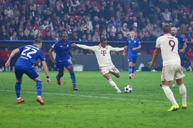 Soccer UEFA Champions League Matchday 1 FC Bayern Munich Dinamo Zagreb on 17 09 2024 at Allianz Arena in Munich Goal to 8 2 by Leroy Sane Munich xMSx