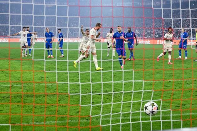 17 09 2024, Football, Champions League, Matchday 1, Season 2024 2025, FC Bayern Munich Dinamo Zagreb, Harry Kane FC Bayern Munich celebrates the goal for 7 2 xRHR PHOTO TKx Copyright: RHR-FOTOx RHR-FOTO TK