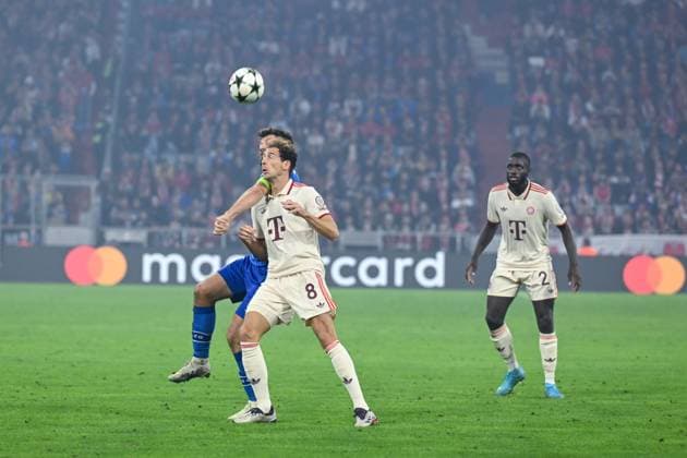 17 09 2024, Football, Champions League, Matchday 1, Season 2024 2025, FC Bayern Munich Dinamo Zagreb, Leon Goretzka FC Bayern Munich xRHR PHOTO TKx Copyright: RHR-FOTOx RHR-FOTO TK