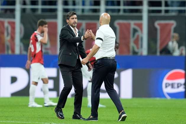 at the end of the match, UEFA Champions League 2024 25 League Phase MD1, AC Milan v Liverpool FC, Stadio Giuseppe Meazza (San Siro), September 17, 2024, Milan, Italy.