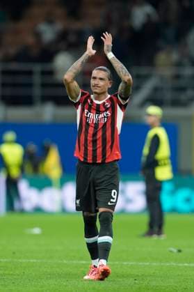 Darwin Nunez (Liverpool FC) greets the fans at the end of the match, UEFA Champions League 2024 25 League Phase MD1, AC Milan v Liverpool FC, Stadio Giuseppe Meazza (San Siro), September 17, 2024, Milan, Italy.