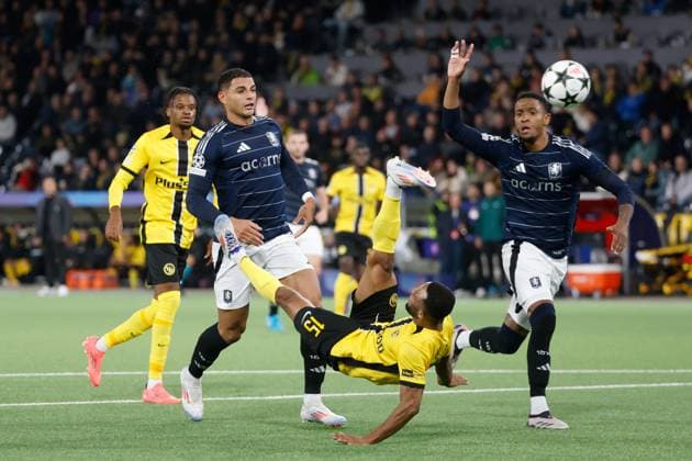 Young Boys Aston Villa Meschack Elia Young Boys 17 09 2024 Wankdorf Stadion Bern , SWITZERLAND, Football 2024 2025 UEFA Champions League BSC Young Boys Bern Aston Villa Meschack Elia Young Boys