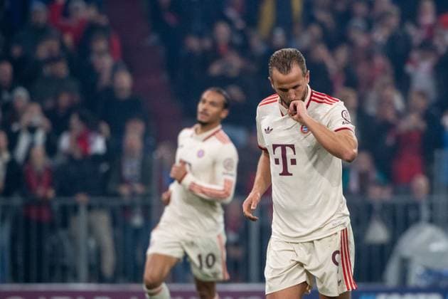 Harry Kane FC Bayern Muenchen, 09 celebrates the goal for 7 2 by penalty, GER, FC Bayern Muenchen vs GNK Dinamo Zagreb, Football, Champions League, Matchday 1, Season 2024 2025, 17 09 2024 GER, FC Bayern Muenchen vs GNK Dinamo Zagreb, Football, Champions League, Matchday 1, Season 2024 2025, 17 09 2024 Muenchen Copyright: xEibner-Pressefoto Memmlerx EP_MMR
