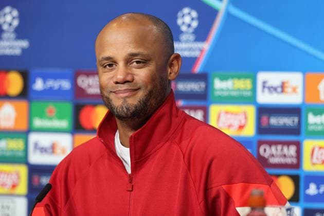 Coach Vincent Kompany FCB Portraet, Portrait, Press conference, Football FC Bayern Munich GNK Dinamo Zagreb UEFA Champions League Allianz Arena 17 09 2024 PHOTO Mladen Lackovic LakoPress