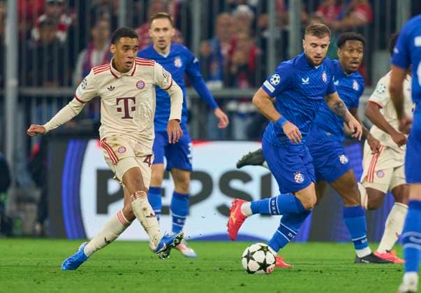 Jamal MUSIALA, FCB 42 in the group league match FC BAYERN MUENCHEN - DINAMO ZAGREB 9-2 of football UEFA Champions League in season 2024 2025 in Munich, Sep 17, 2024 , FCB, 1. Spieltag, München