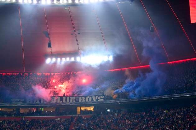 Zagreb fans in the group league match FC BAYERN MUENCHEN - DINAMO ZAGREB 9-2 of football UEFA Champions League in season 2024 2025 in Munich, Sep 17, 2024 , FCB, 1. Spieltag, München