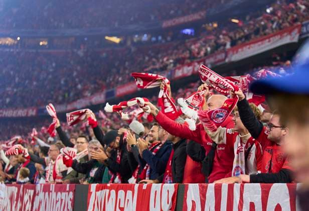 FCB fans in the group league match FC BAYERN MUENCHEN - DINAMO ZAGREB 9-2 of football UEFA Champions League in season 2024 2025 in Munich, Sep 17, 2024 , FCB, 1. Spieltag, München