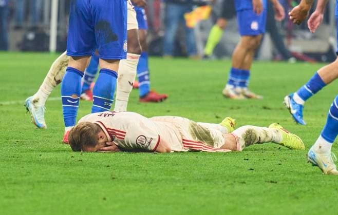 Harry Kane, FCB 9 in the group league match FC BAYERN MUENCHEN - DINAMO ZAGREB 9-2 of football UEFA Champions League in season 2024 2025 in Munich, Sep 17, 2024 , FCB, 1. Spieltag, München