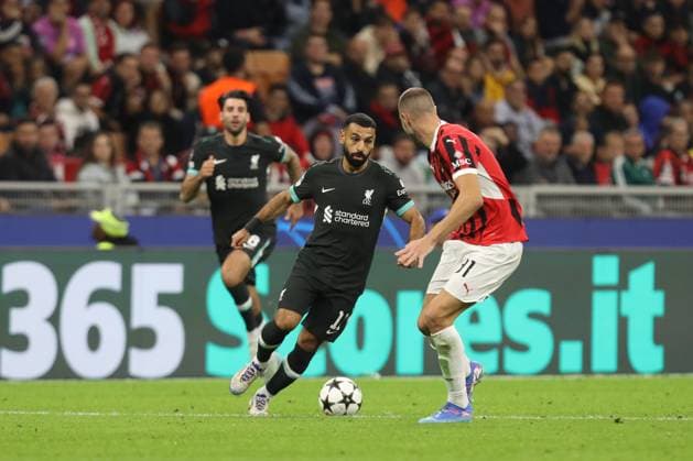 September 17, 2024, Milan, Lombardy, Italy: MOHAMED SALAH of LIVERPOOL FC in action during Matchday 1 of 8 of the UEFA Champions League 2024 2025 between AC MILAN and LIVERPOOL FC at San Siro in Milan, Italy Milan Italy - ZUMAc179 20240917_zep_c179_111 Copyright: xMickaelxChavetx