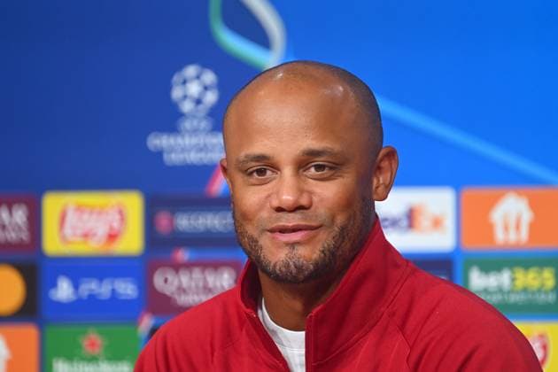 Coach Vincent KOMPANY Bayern Muenchen , single picture,cropped single motif,portrait,portrait,portrait press conference, Football Champions League , FC Bayern Muenchen GNK Dinamo Zagreb 9 2 on 17 09 2024, A L L I A N Z A R E N A