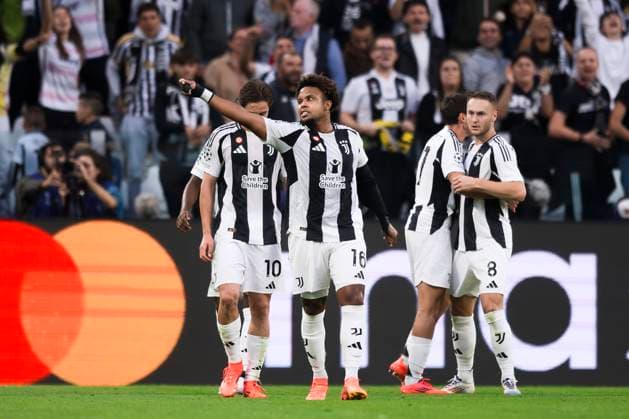 Juventus FC v PSV Eindhoven - UEFA Champions League Weston McKennie of Juventus FC velebrates after scoring a goal during the UEFA Champions League football match between Juventus FC and PSV Eindhoven. Turin Italy Copyright: xNicolòxCampox