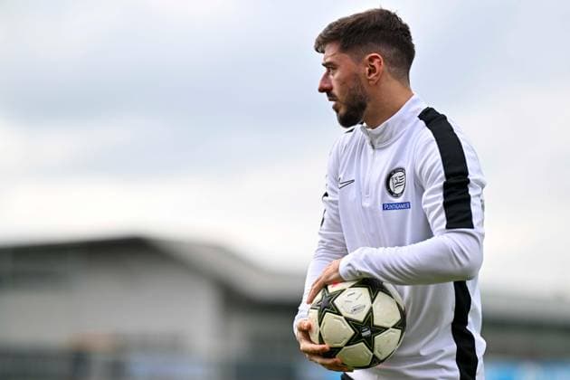 SOCCER - UEFA CL, Brest vs Sturm GRAZ,AUSTRIA,18.SEP.24 - SOCCER - UEFA Champions League, Stade Brestois 29 vs SK Sturm Graz, preview, training Sturm. Image shows Otar Kiteishvili (Sturm).  GEPAxpictures xAvnixRetkoceri