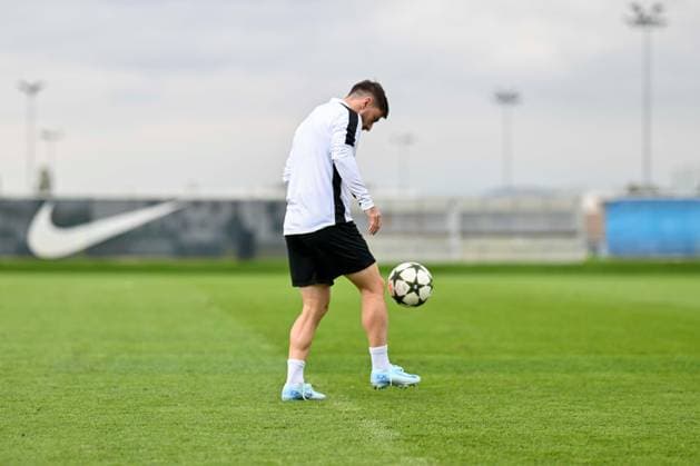 SOCCER - UEFA CL, Brest vs Sturm GRAZ,AUSTRIA,18.SEP.24 - SOCCER - UEFA Champions League, Stade Brestois 29 vs SK Sturm Graz, preview, training Sturm. Image shows Otar Kiteishvili (Sturm).  GEPAxpictures xAvnixRetkoceri