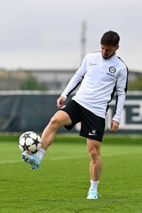 SOCCER - UEFA CL, Brest vs Sturm GRAZ,AUSTRIA,18.SEP.24 - SOCCER - UEFA Champions League, Stade Brestois 29 vs SK Sturm Graz, preview, training Sturm. Image shows Otar Kiteishvili (Sturm).  GEPAxpictures xAvnixRetkoceri