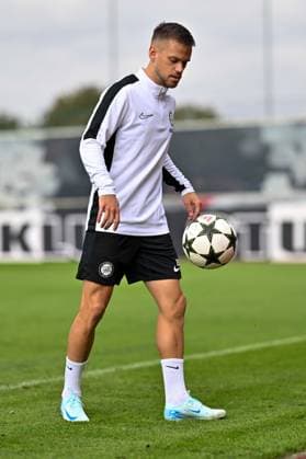SOCCER - UEFA CL, Brest vs Sturm GRAZ,AUSTRIA,18.SEP.24 - SOCCER - UEFA Champions League, Stade Brestois 29 vs SK Sturm Graz, preview, training Sturm. Image shows Tomi Horvat (Sturm).  GEPAxpictures xAvnixRetkoceri