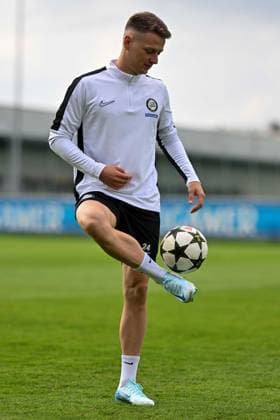 SOCCER - UEFA CL, Brest vs Sturm GRAZ,AUSTRIA,18.SEP.24 - SOCCER - UEFA Champions League, Stade Brestois 29 vs SK Sturm Graz, preview, training Sturm. Image shows Dimitri Lavalee (Sturm).  GEPAxpictures xAvnixRetkoceri