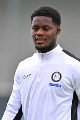 SOCCER - UEFA CL, Brest vs Sturm GRAZ,AUSTRIA,18.SEP.24 - SOCCER - UEFA Champions League, Stade Brestois 29 vs SK Sturm Graz, preview, training Sturm. Image shows Tochi Chukwuani (Sturm).  GEPAxpictures xAvnixRetkoceri
